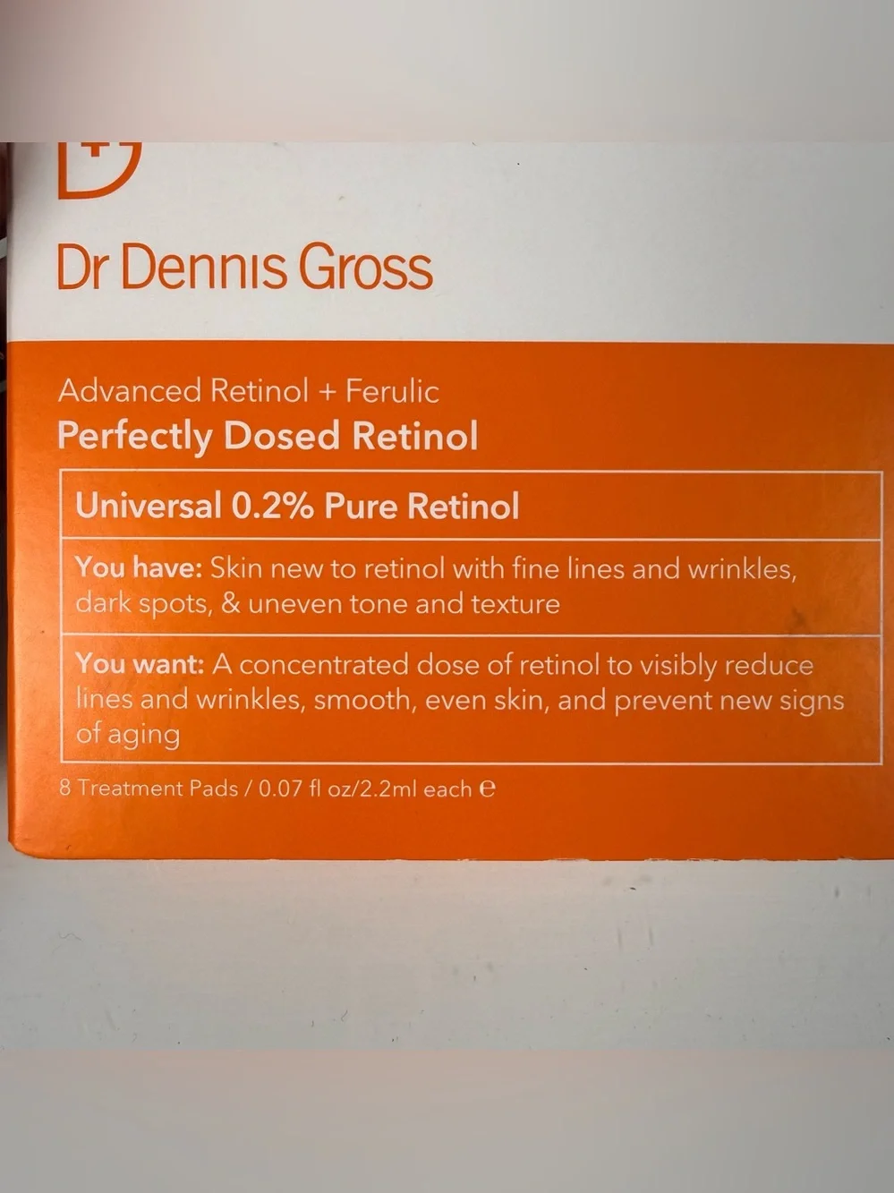 Dr. Dennis Gross Advanced Retinol + Ferulic Perfectly Dosed Retinol 0.2% 8 Pads